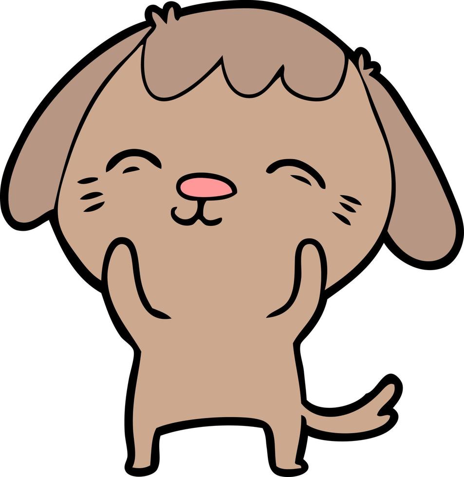 Cartoon cute dog vector