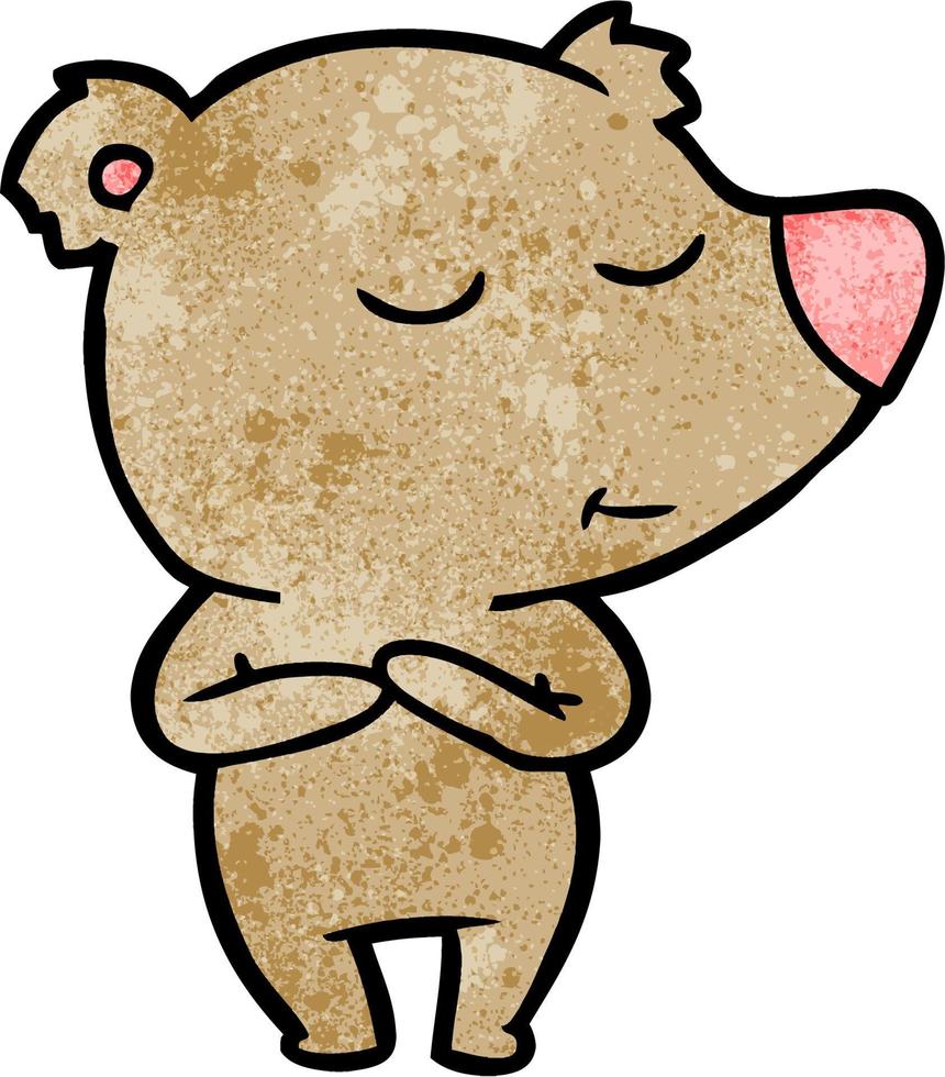 Vector bear character in cartoon style