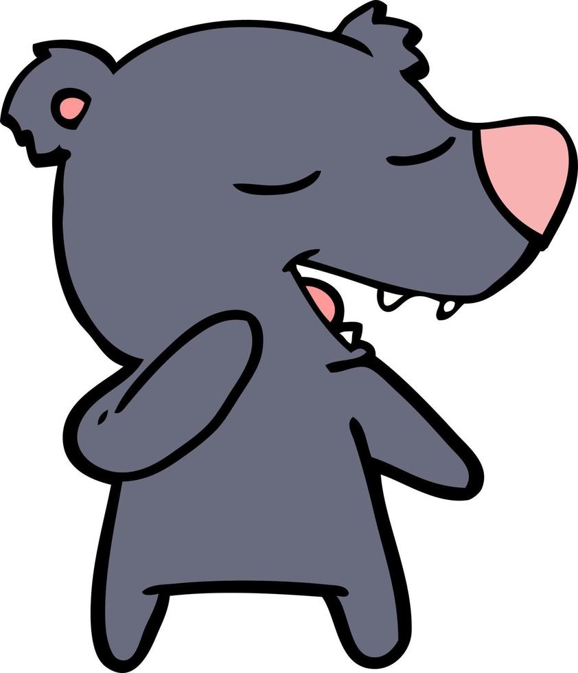 Vector bear character in cartoon style