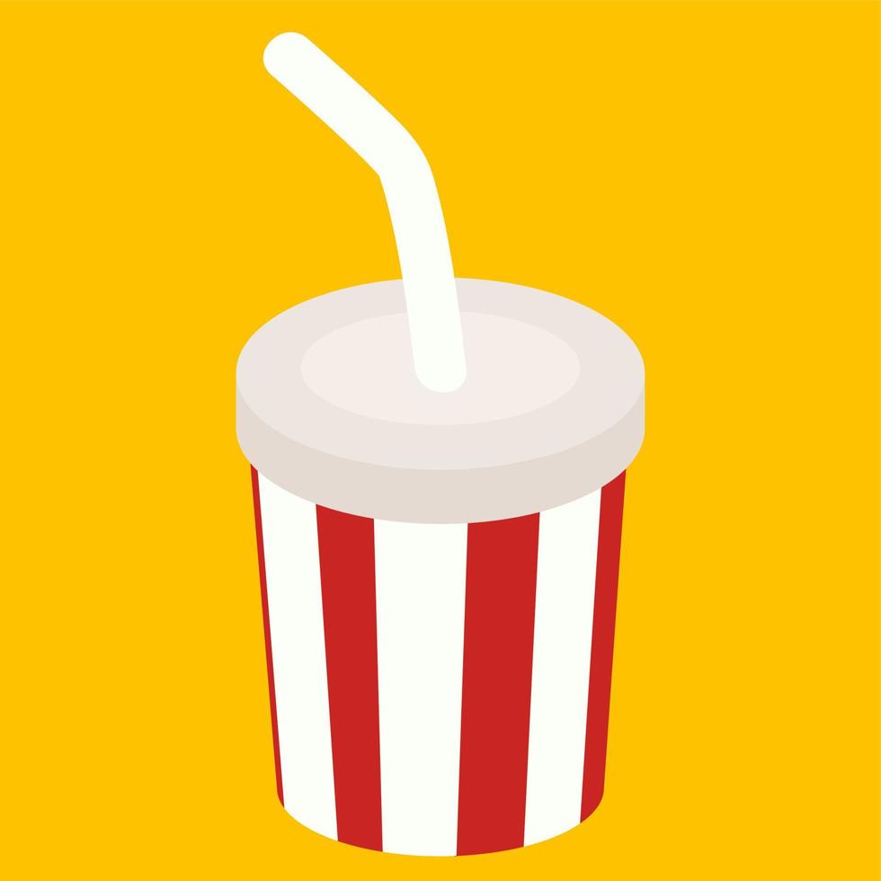 Drink, illustration, vector on white background.