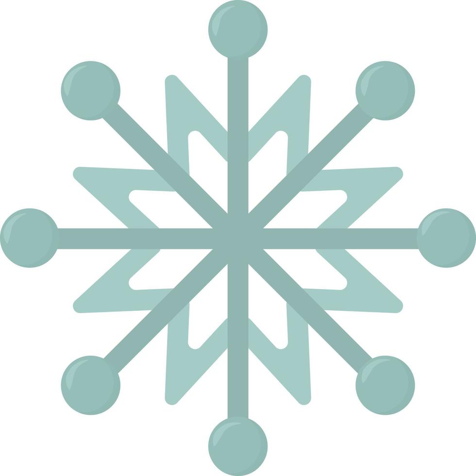 Snowflake, illustration, vector on white background.