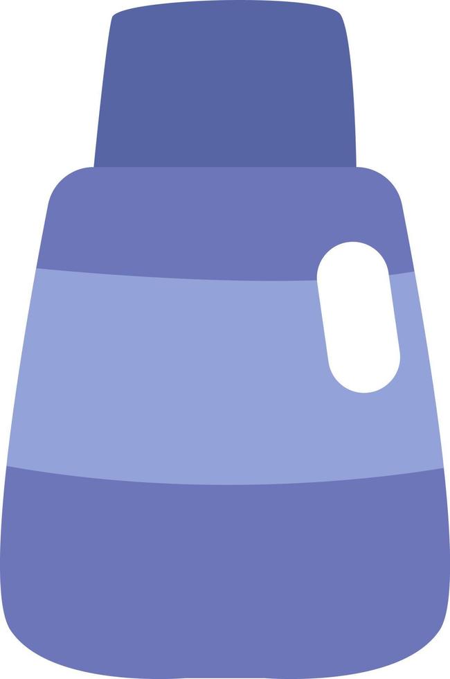 Hair shampoo, illustration, vector on a white background.