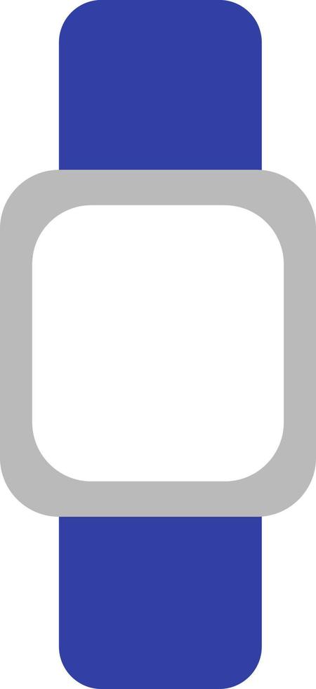 Blue pedometer, illustration, vector, on a white background. vector