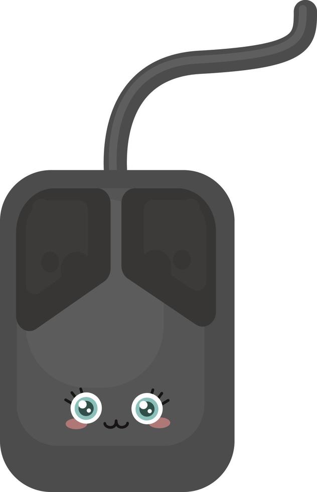 PC mouse, illustration, vector on white background