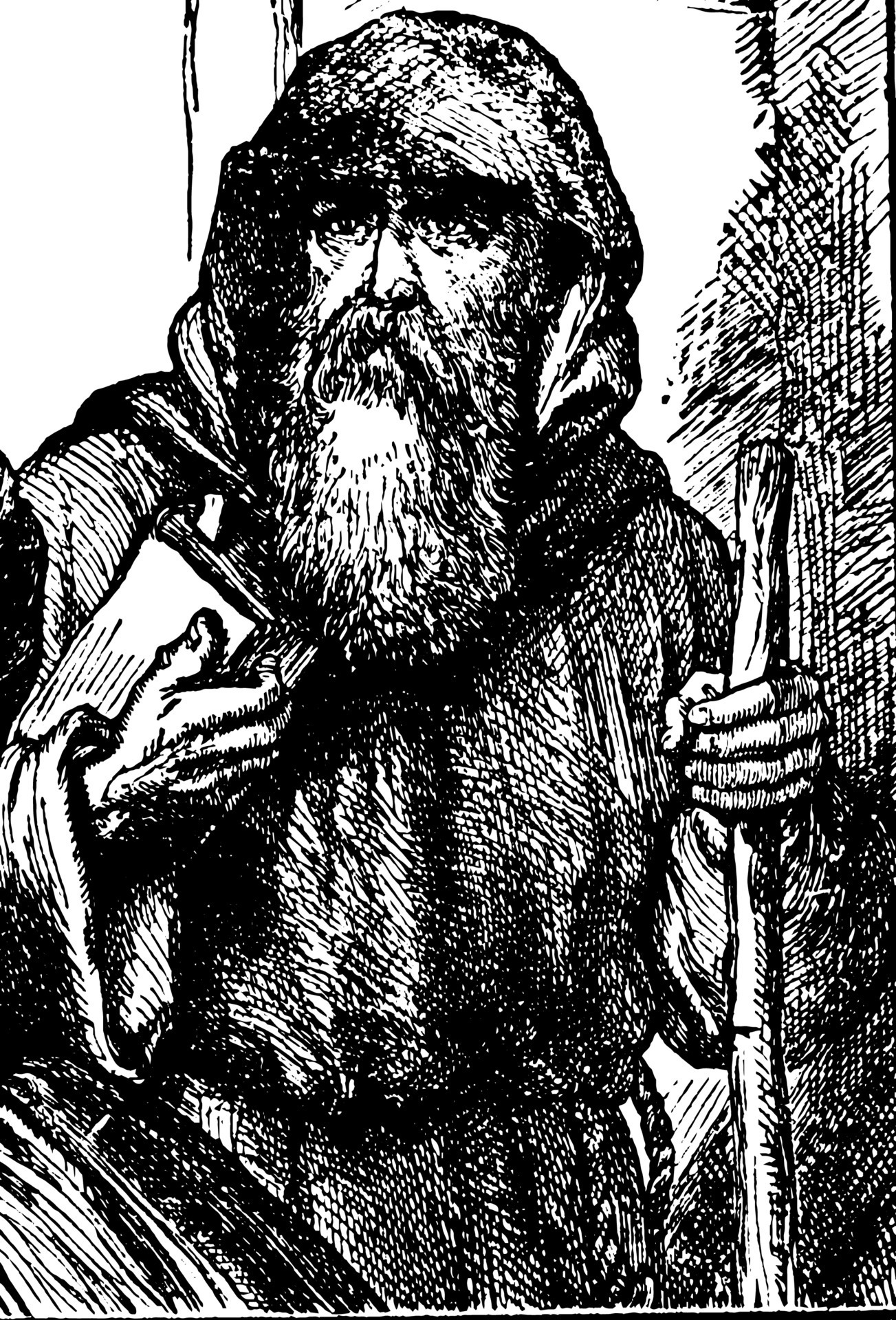 Friar Lawrence, vintage illustration 13771534 Vector Art at Vecteezy