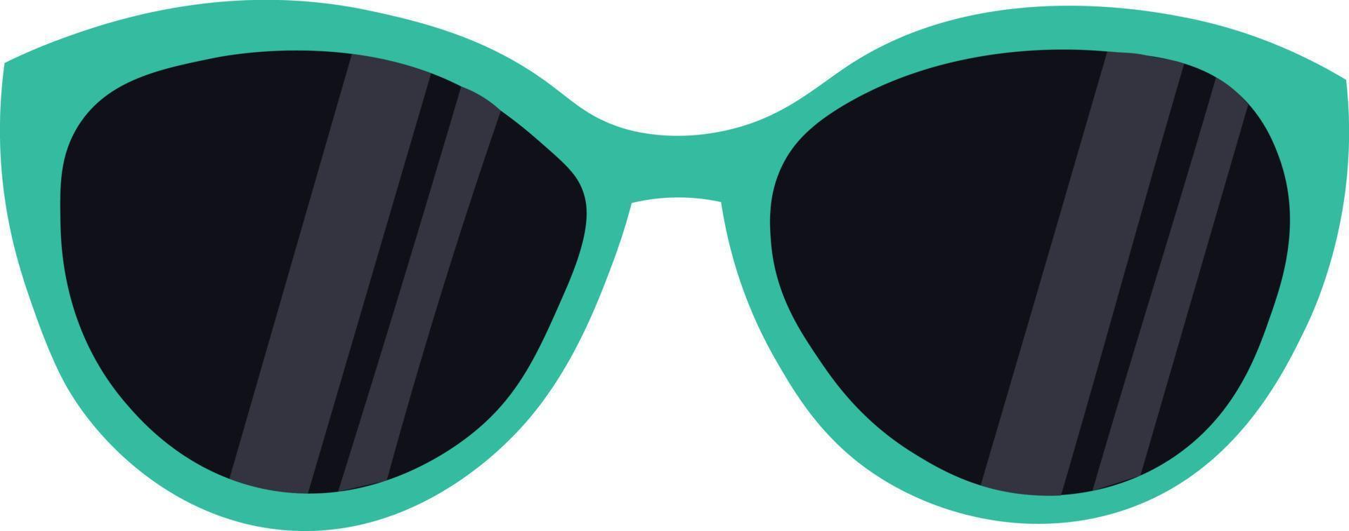 Sun glasses, illustration, vector on white background.