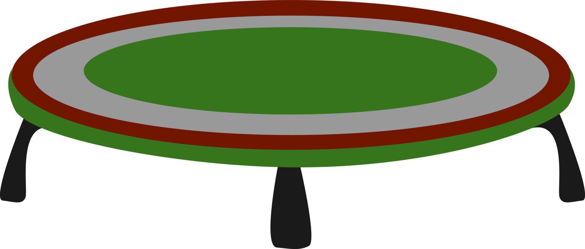 Trampoline, illustration, vector on white background.