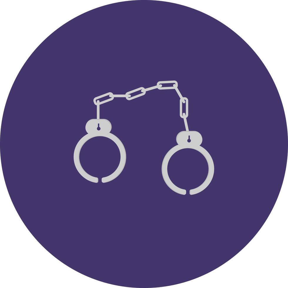 Cartoon handcuffs icon vector