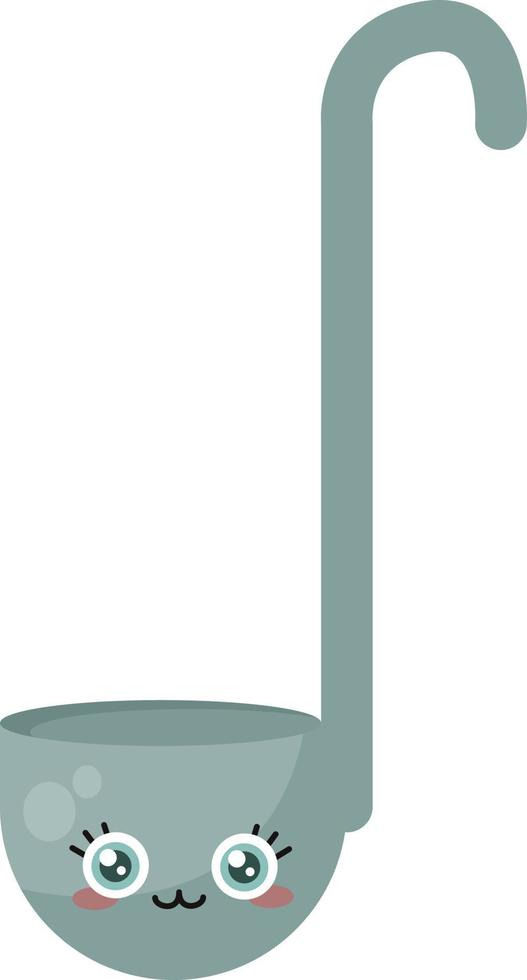 Soup spoon, illustration, vector on white background