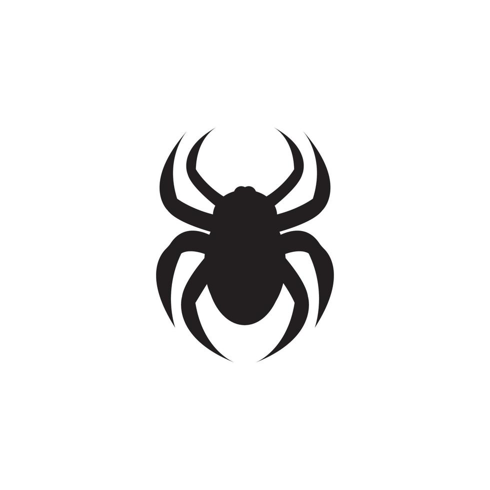 diseño de vector de logotipo de icono de araña