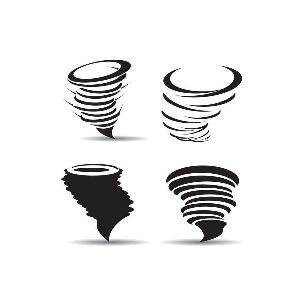 diseño de vector de logotipo de icono de tornado