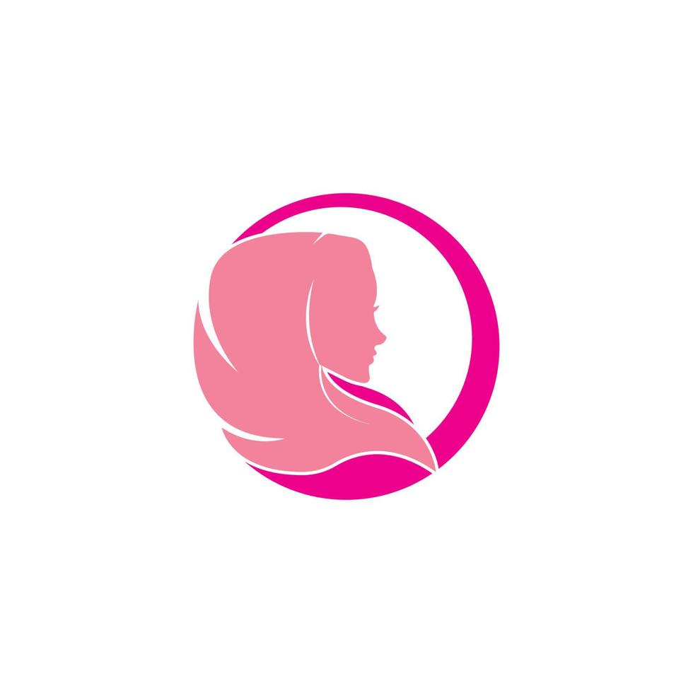 Hijab muslim,icon vector design