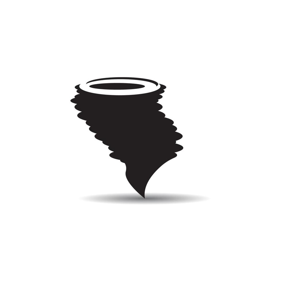 diseño de vector de logotipo de icono de tornado