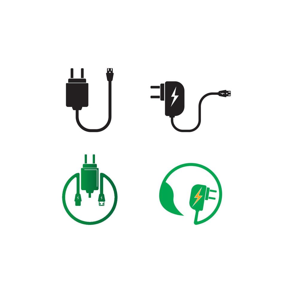 charger icon logo vector design