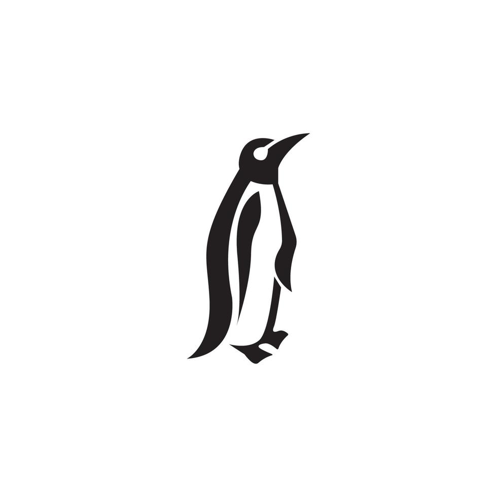 diseño de vector de logotipo de icono de pingüino