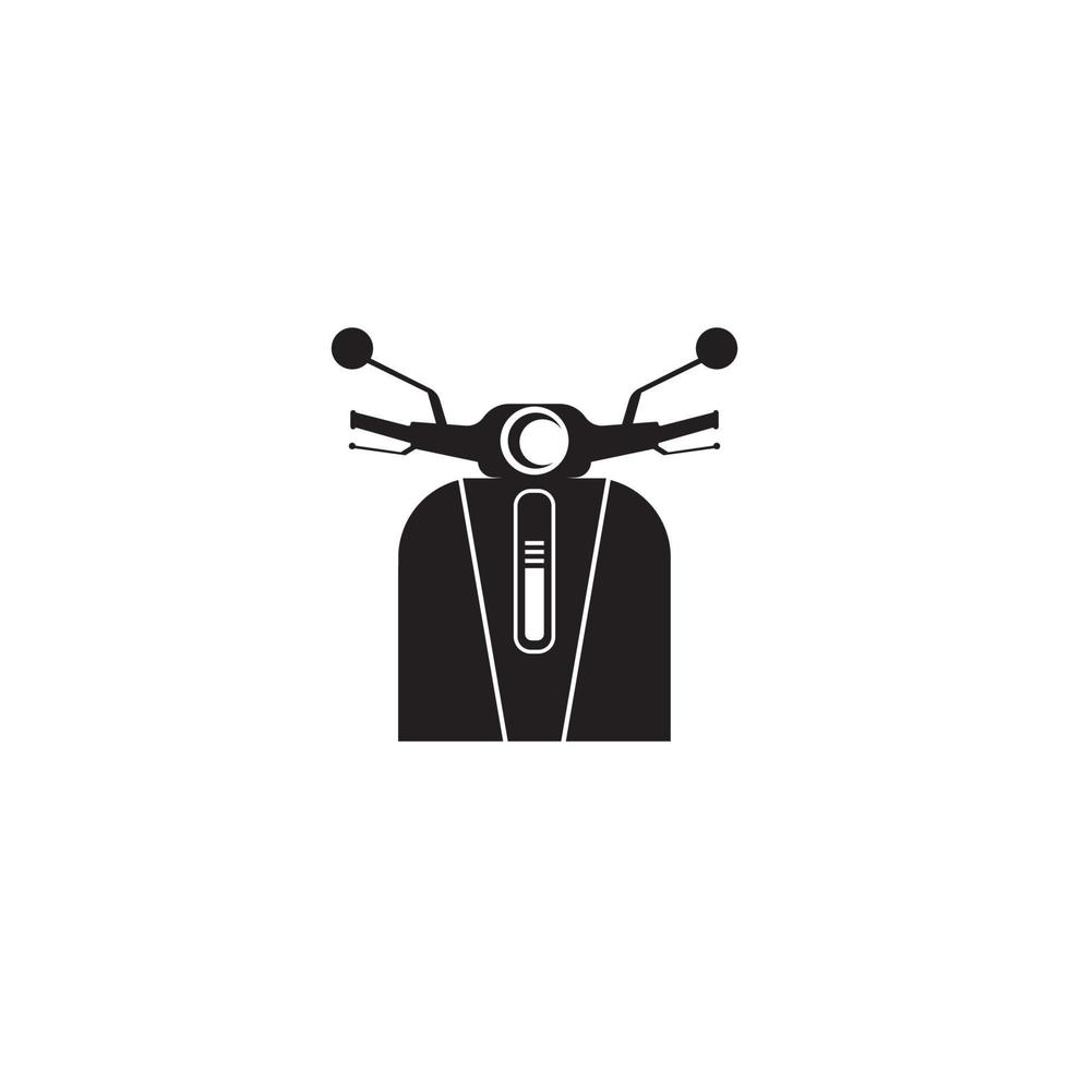 Diseño de ilustración de vector de icono de scooter