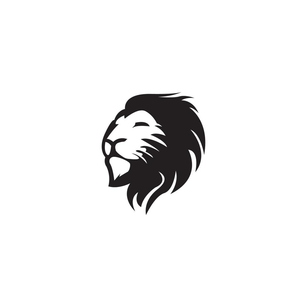 lion head icon logo vector design