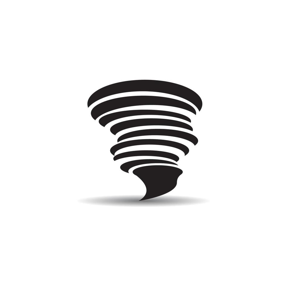 diseño de vector de logotipo de icono de tornado
