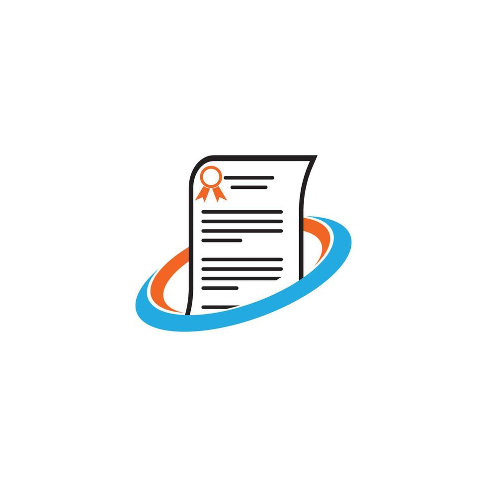 document icon logo vector design