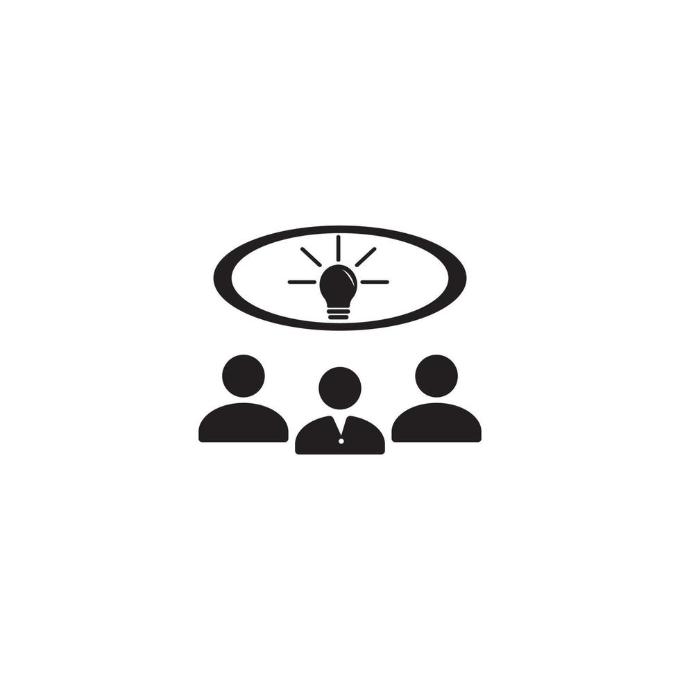 Set of teamwork and leadership business man logo vector