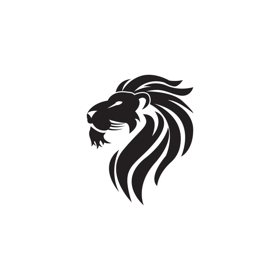 lion head icon logo vector design