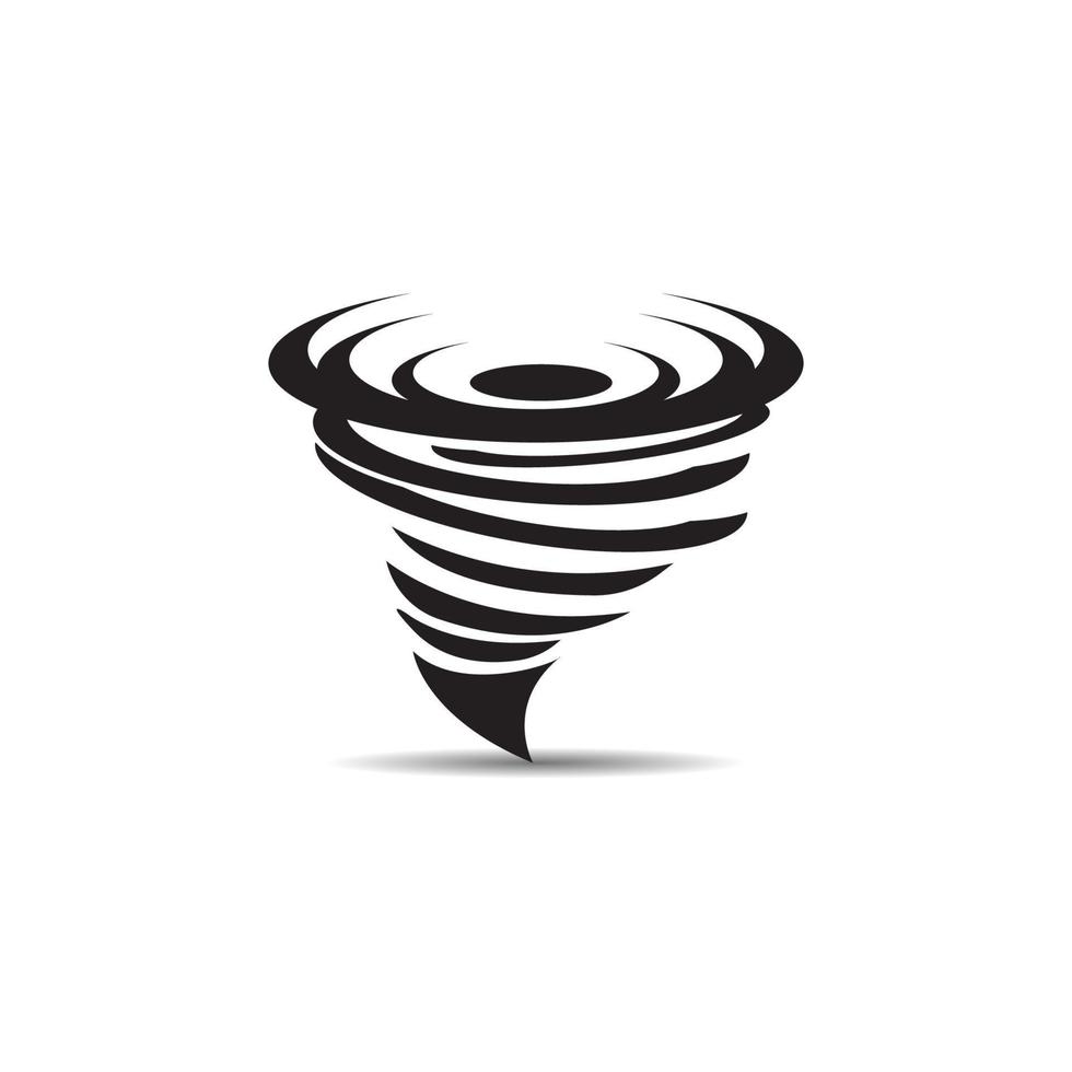 diseño de vector de logotipo de icono de tornado