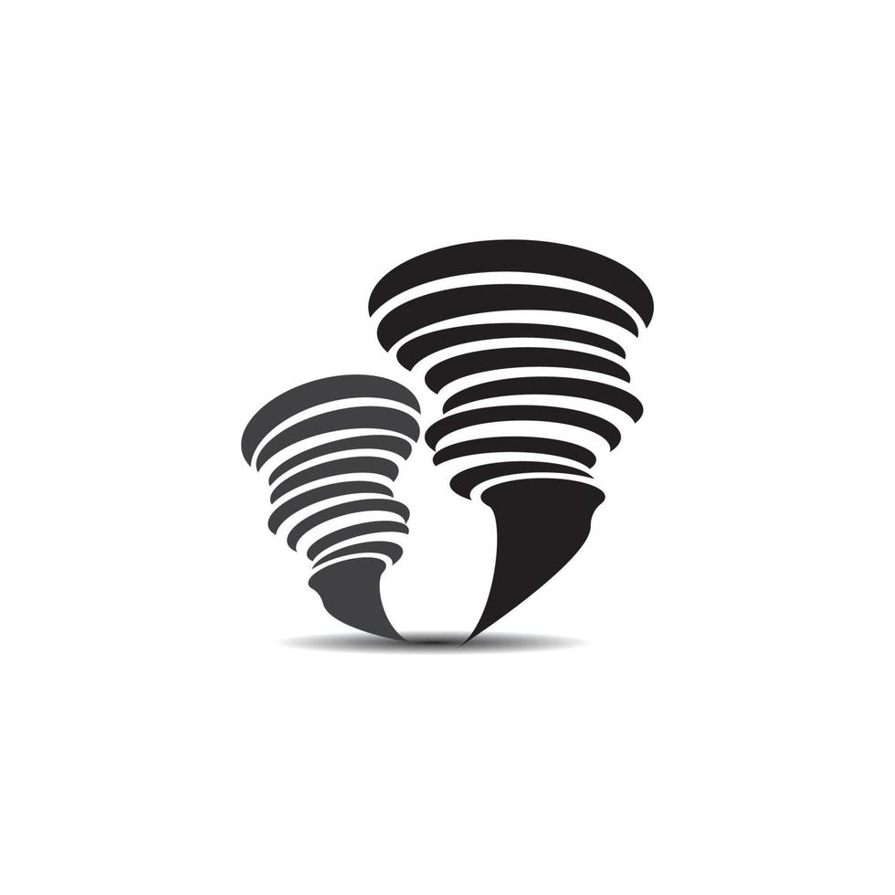 diseño de vector de logotipo de icono de tornado