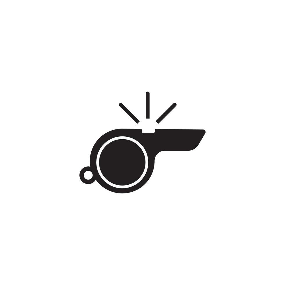 vector de logotipo de icono de silbato
