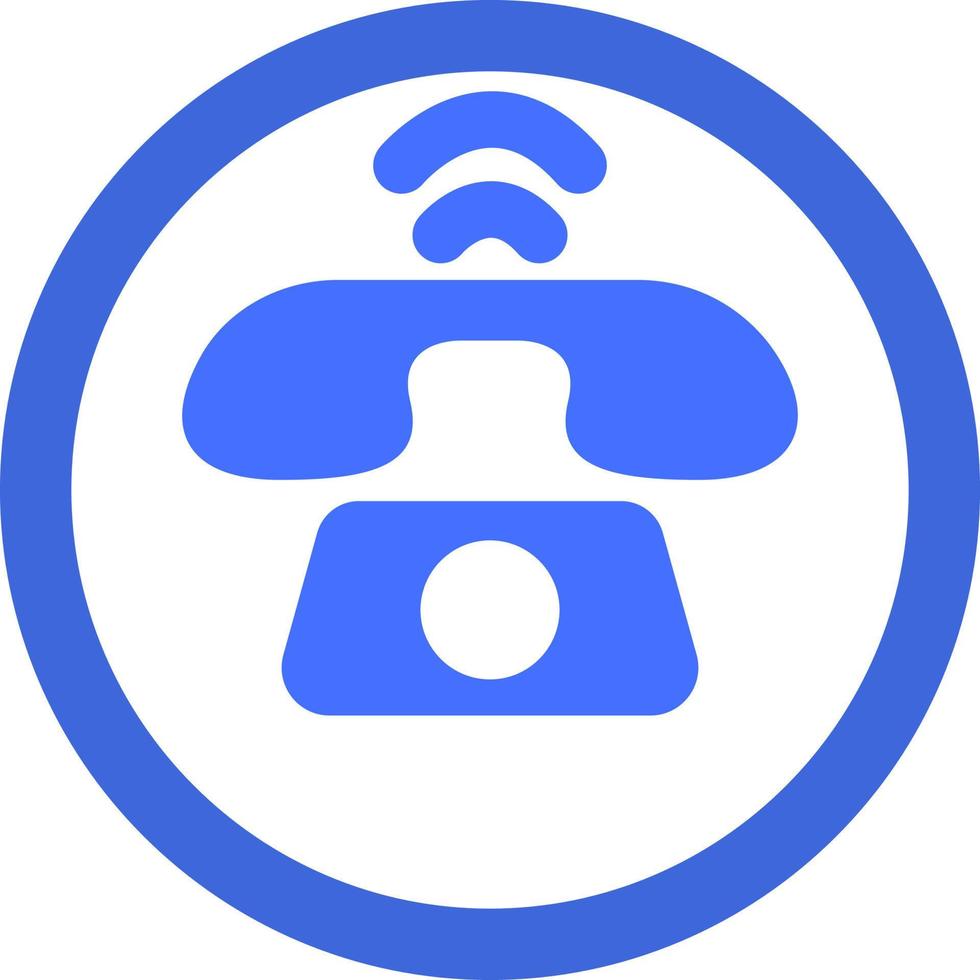 Telephone ringing, illustration, vector on a white background.