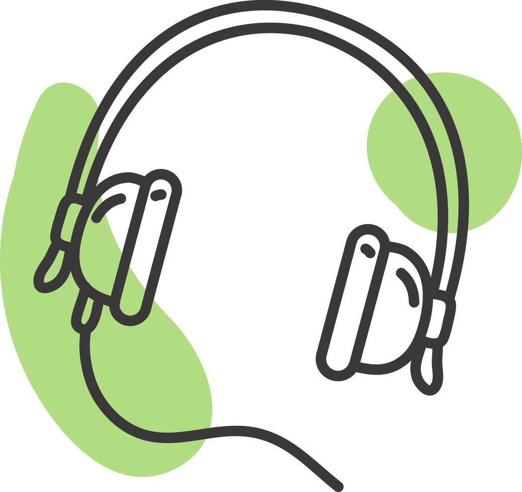 Gamer headphones, illustration, vector, on a white background. 13772186