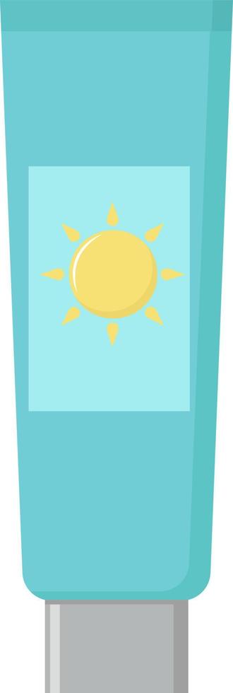 Sun protection, illustration, vector on white background.