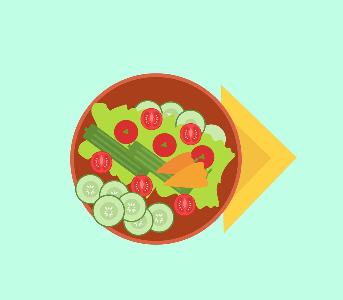 Pizza, illustration, vector on white background.