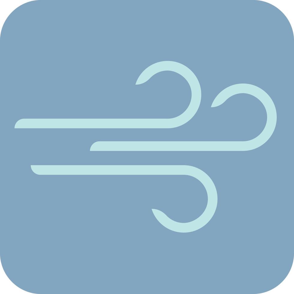 Strong wind, illustration, vector on a white background.