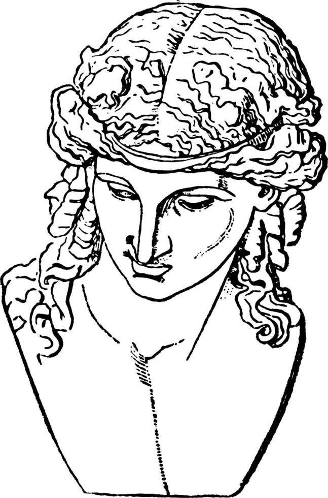 Dionysus vintage illustration. vector