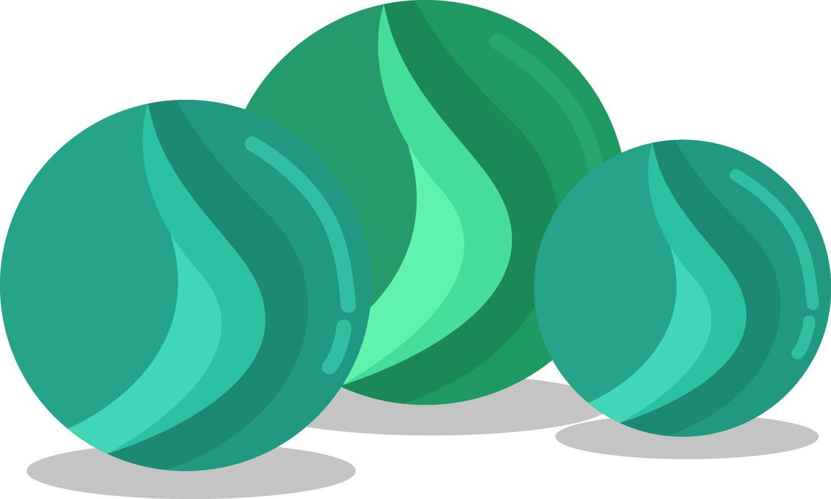 bolas de mármol, ilustración, vector sobre fondo blanco