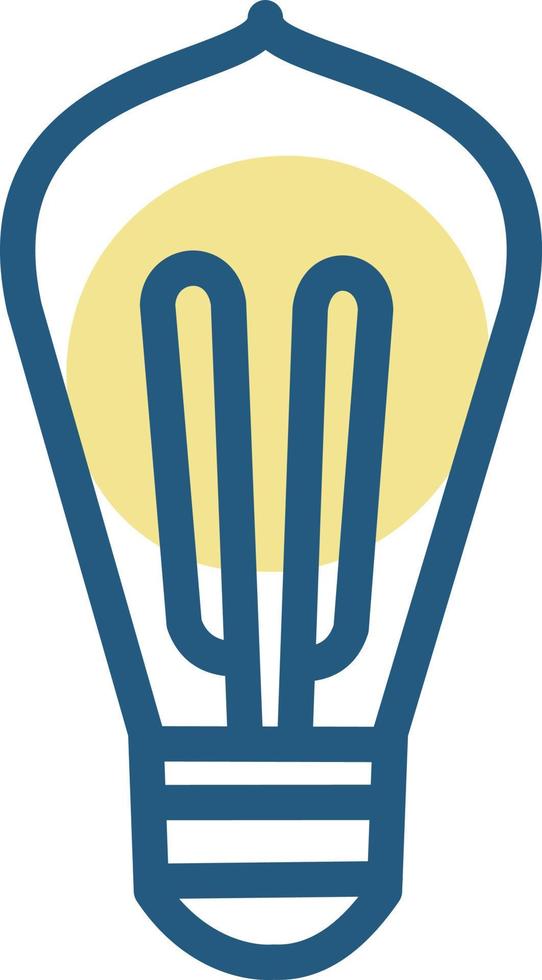 Economical lightbulb, illustration, vector, on a white background. vector