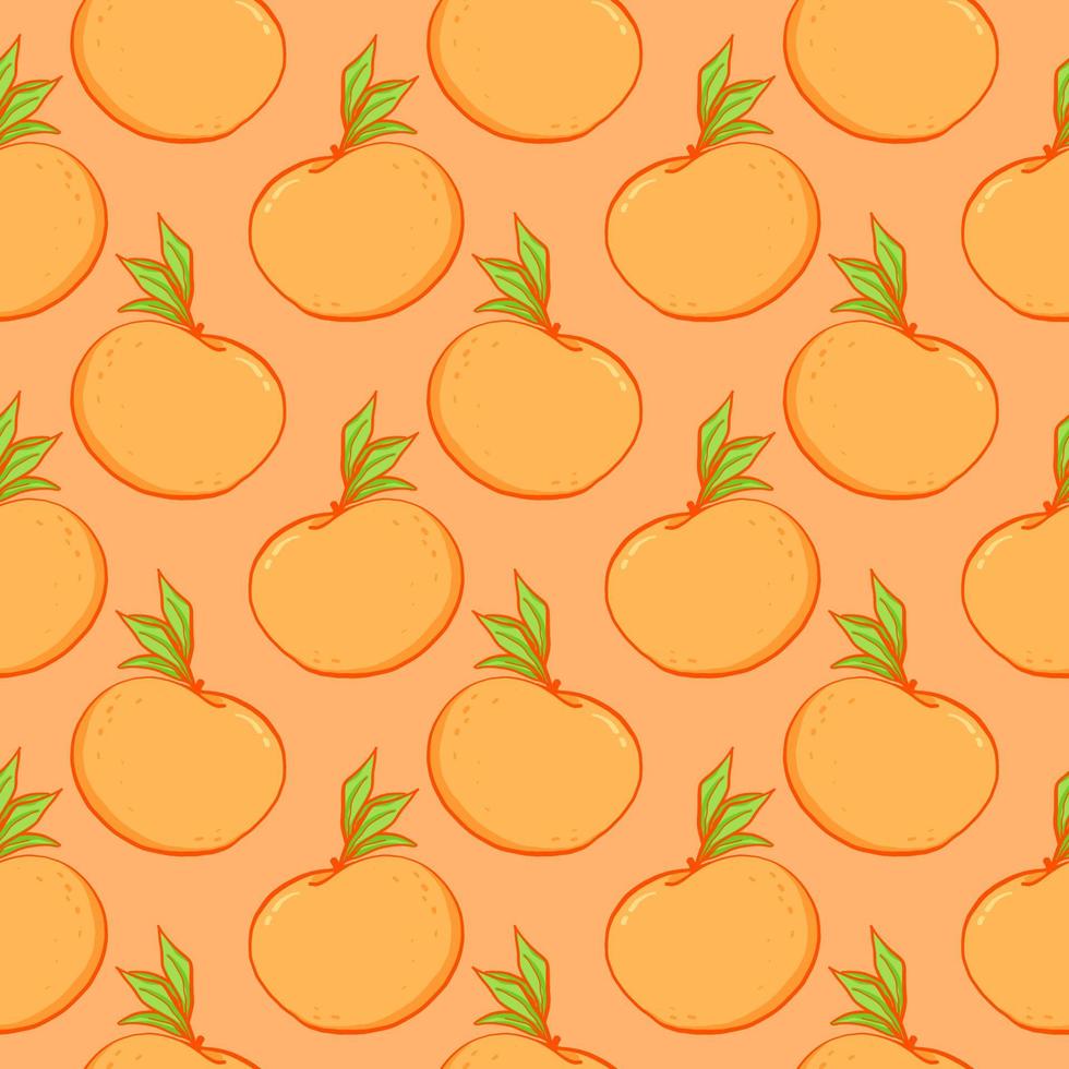 Amazing orange , seamless pattern on a orange background. vector