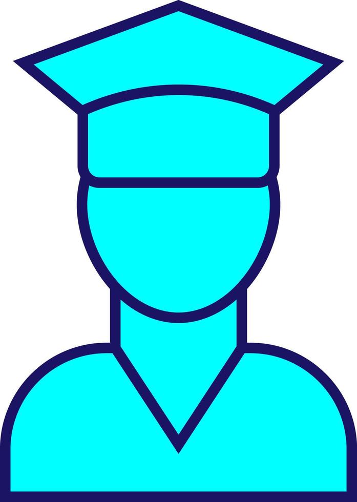 Education student, illustration, vector on a white background.