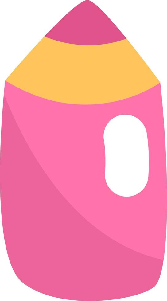 Kindergarten pencil, illustration, vector on a white background.