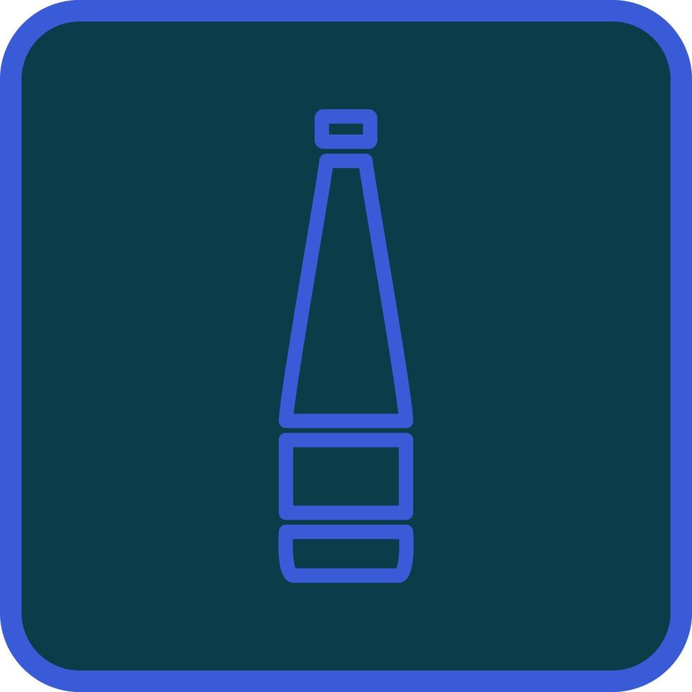 Bottle of fizzy drink, illustration, vector on a white background.