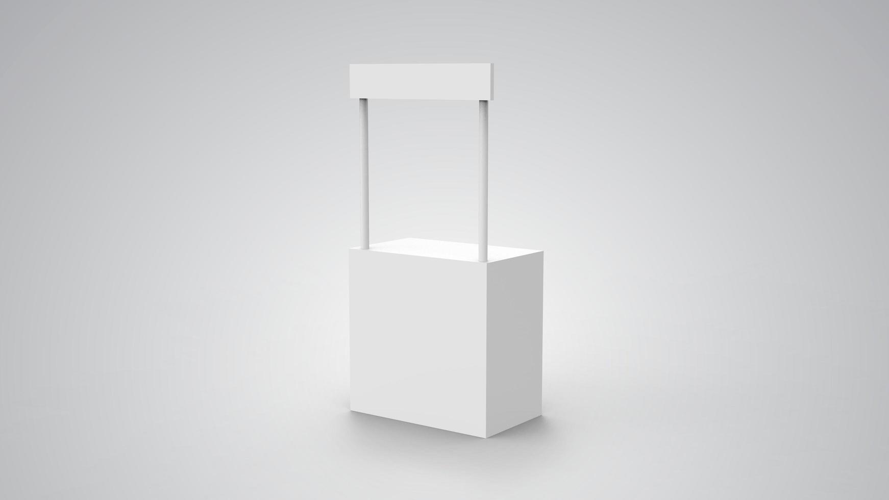 Kiosk 3D Design for Mockup photo