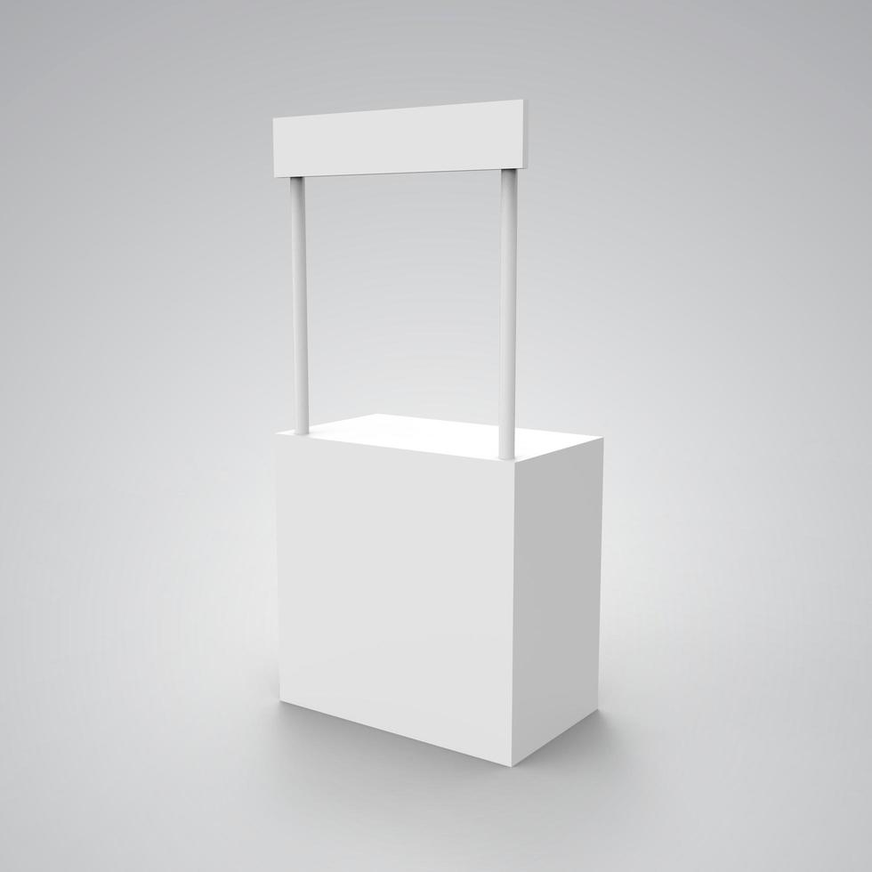 Kiosk 3D Design for Mockup photo