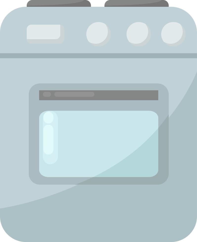 Gas oven, illustration, vector on white background