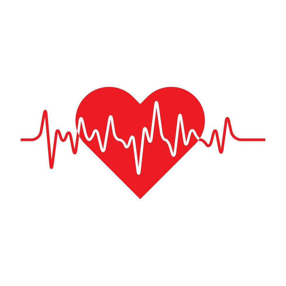 Art design health medical heartbeat pulse vector