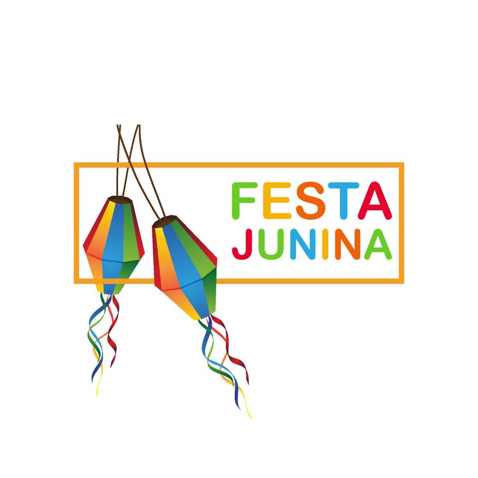 Ilustración de vector de elemento de fiesta junina