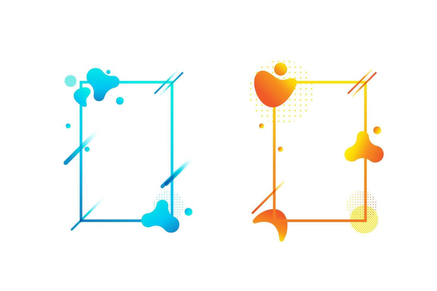 Abstract liquid shape Fluid design vector