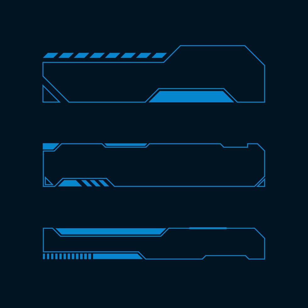 Futuristic user interface illustration vector