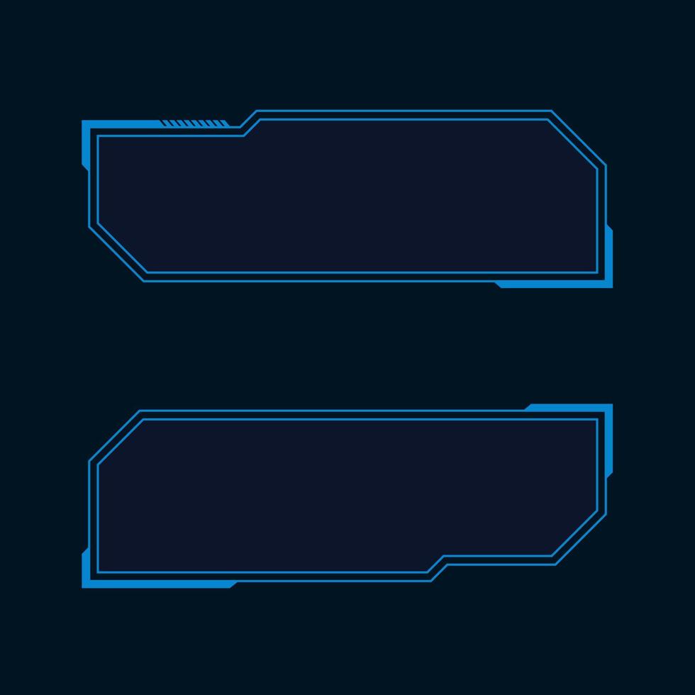Futuristic user interface illustration vector