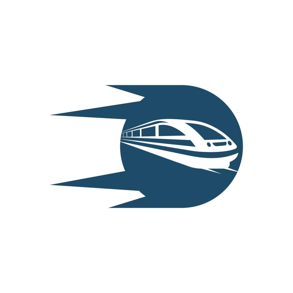 Icono de tren rápido, diseño de ilustraciones vectoriales vector