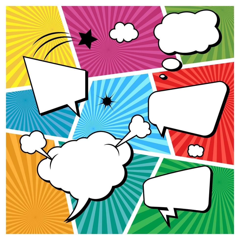 Comic Book  Design Element Vector